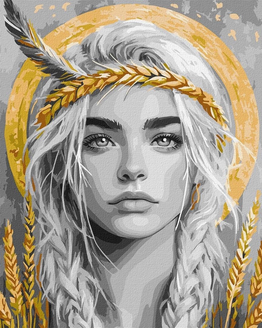 Ideyka Painting by Numbers - Ears in Hair 40x50cm - Create your own masterpiece