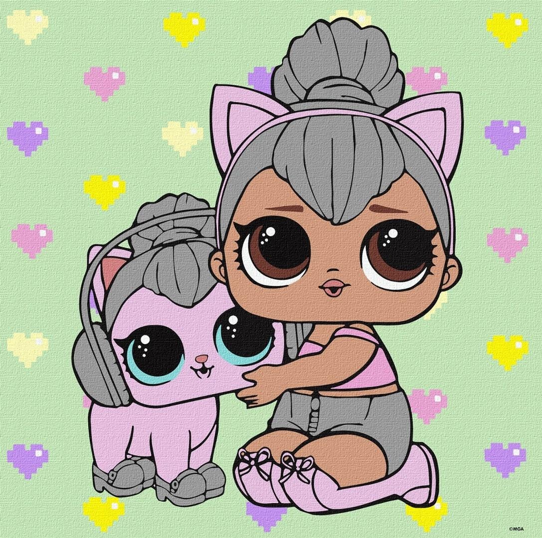 LOL Surprise! Painting by numbers 40x40cm - create your own masterpiece