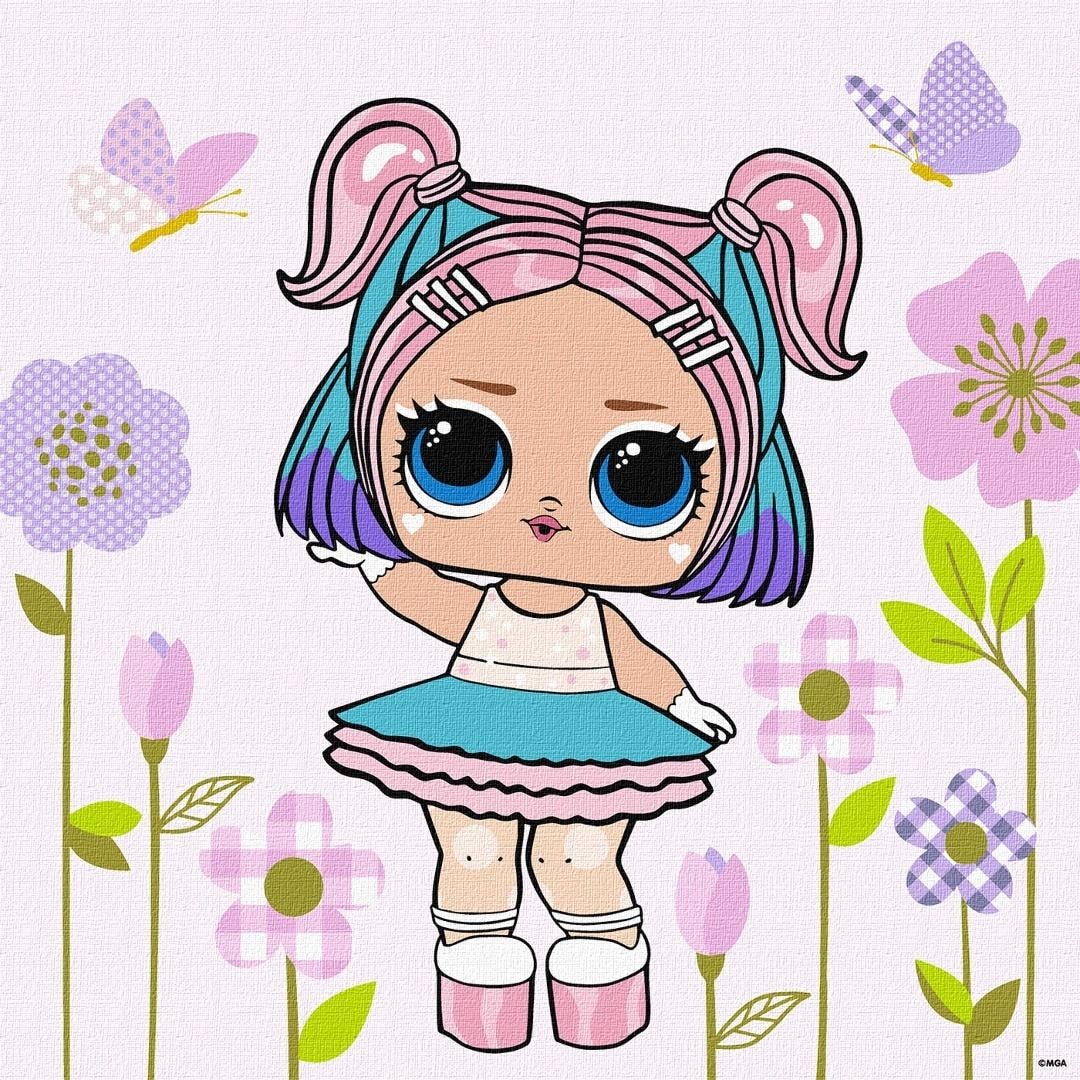 LOL Surprise! Painting by numbers 40x40 cm - create your own masterpiece!