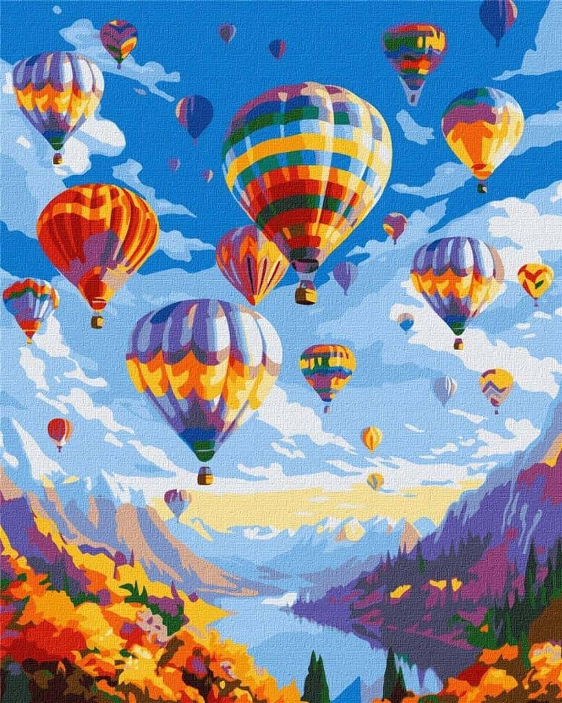 IDEYKA Painting by numbers Magical flight 40x50 cm - discover the artist within you!