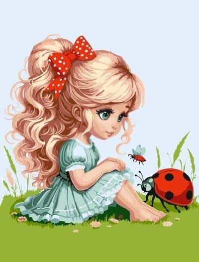 Qbee Paint by numbers - Unusual encounter 30x40 cm