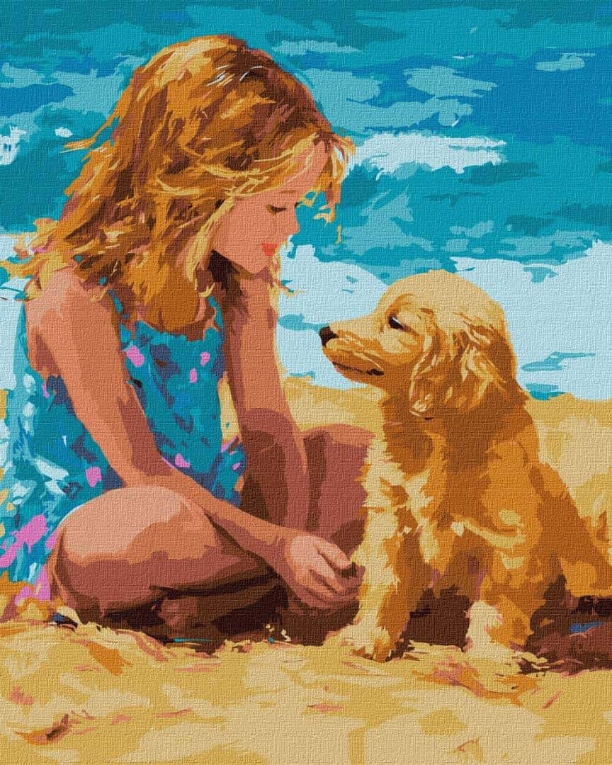 Ideyka Painting by numbers - Childhood friend 396x507 mm