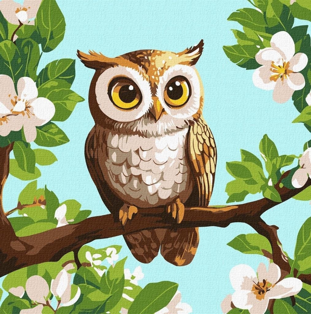 Ideyka Painting by numbers - Forest Guard 30x30cm - create your own masterpiece