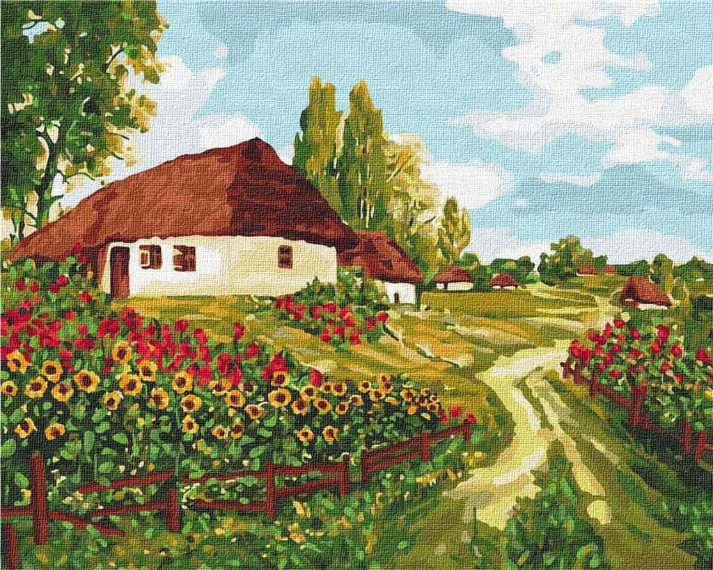 Ideyka Painting by numbers - Ukrainian roads 40x50 - discover the artist within you