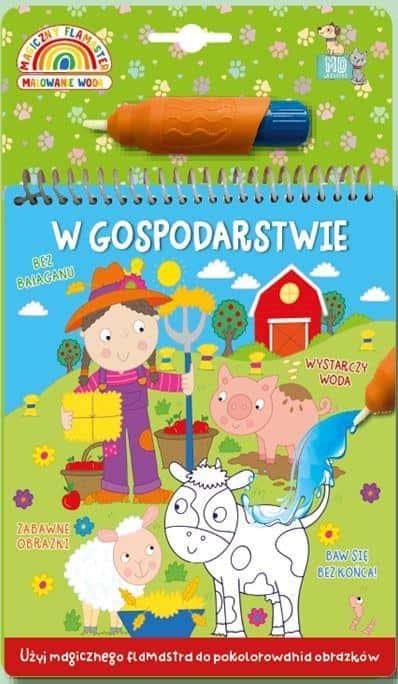 MD Creative Water coloring book - On the farm - Magic marker for children