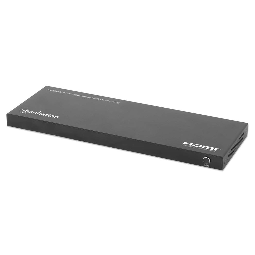 Manhattan 4K60Hz 8-Port HDMI Splitter with Downscaling - ideal for home and office
