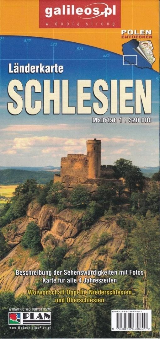 Plan Map Landerkarte Schlesien 1:320 000 - tourist guide