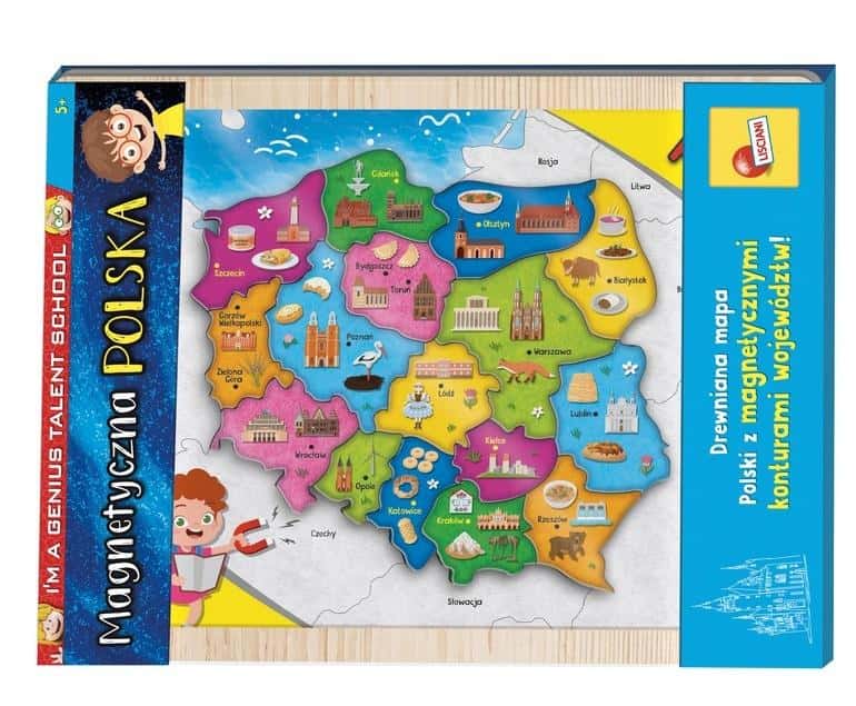 Lisciani I'm a Genius Magnetic Map of Poland - Discover Poland!