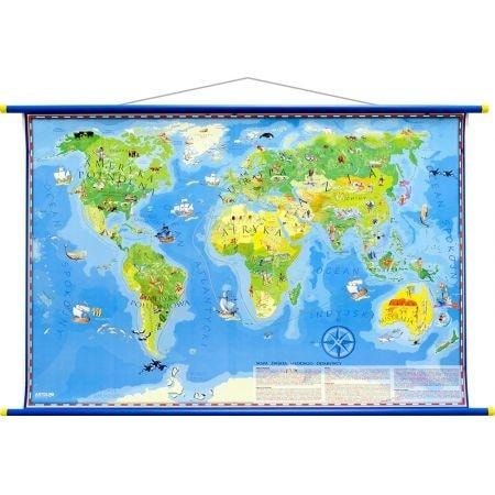 Wall map World of the Young Explorer - educational and decorative - perfect for a child's room