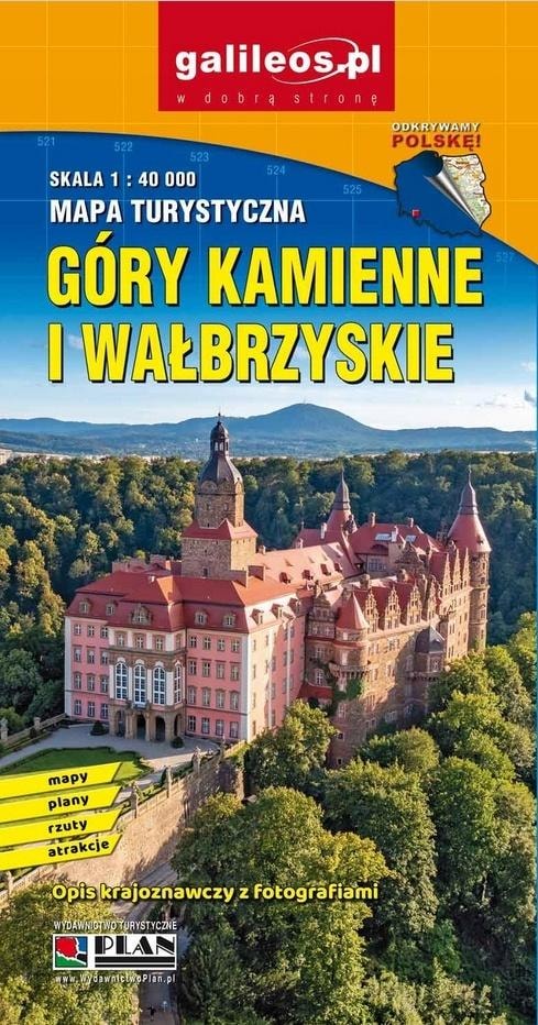 Plan Tourist map Stone Mountains and Wałbrzych Mountains - perfect for trips