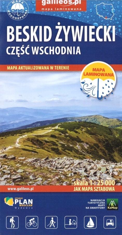 Plan Tourist map Beskid Żywiecki eastern part - ideal for trips