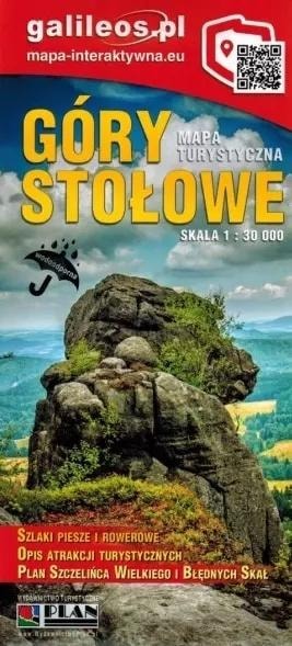 Tourist map Stołowe Mountains - Laminated collective work