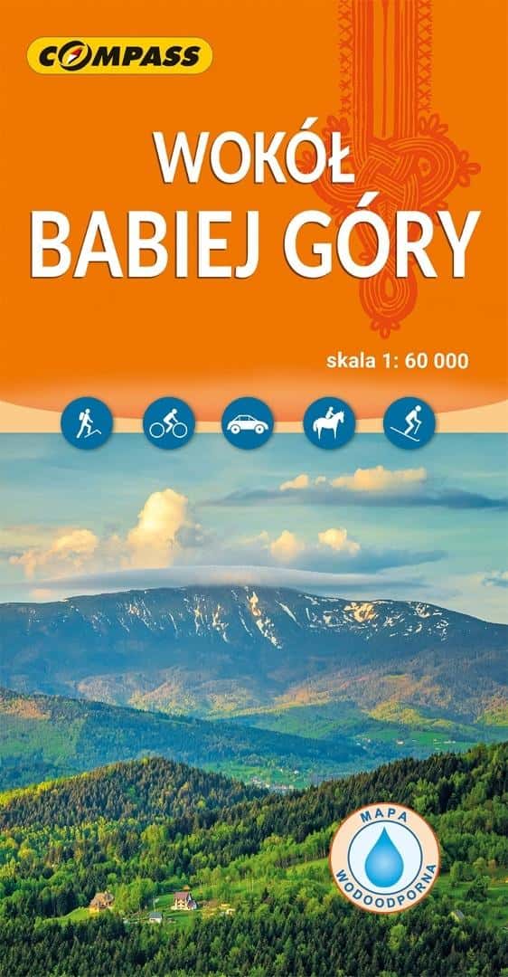 Compass Tourist Map - Around Babia Góra laminated - ideal for trips