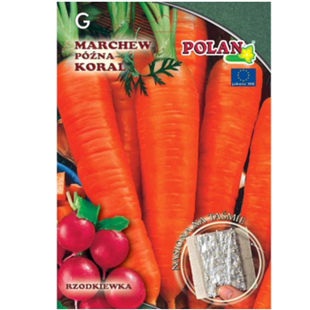 PlantiCo Carrot Koral - seeds on tape for easy growing