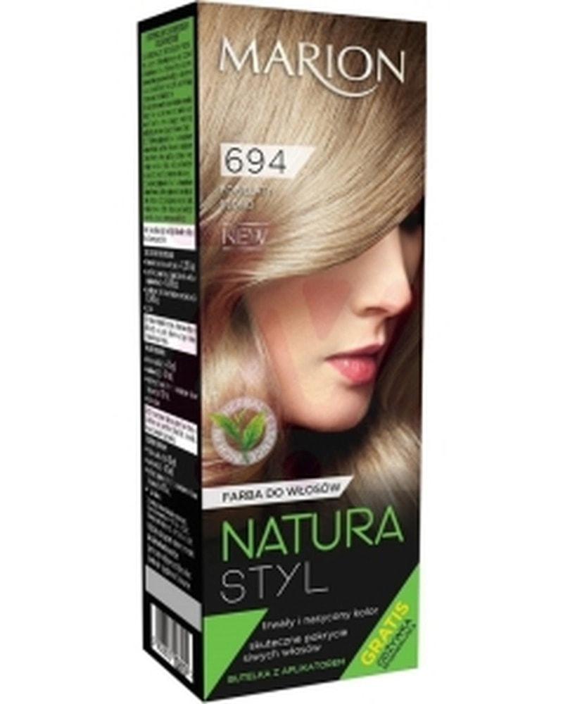 Marion Hair Dye 694 Ash Blonde - cool and elegant look
