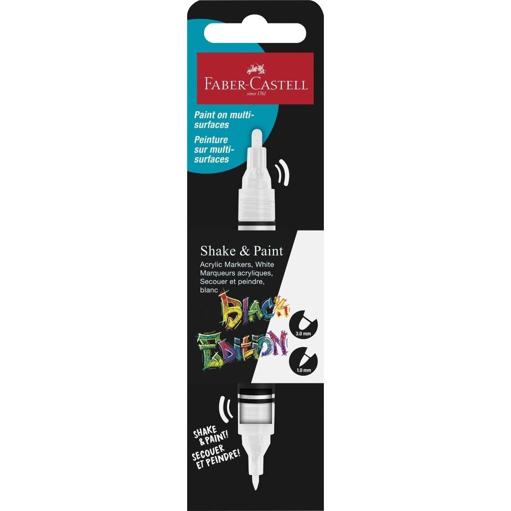Faber-Castell Black Edition - Acrylic marker white