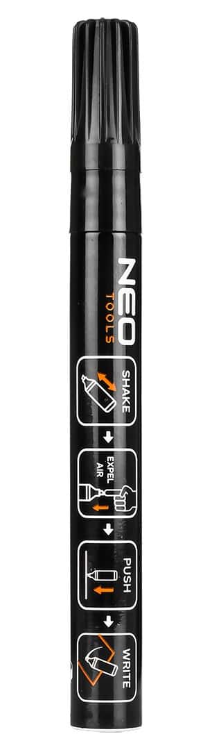 NEO TOOLS Construction marker, thick, black, 4 pieces - reliable tool