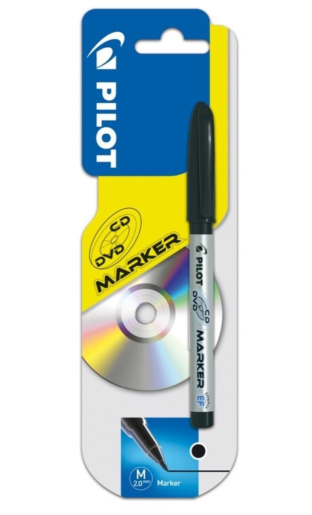 Pilot CD/DVD Marker black - reliable for CDs and foils