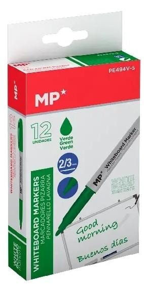 MP Main Paper Whiteboard marker green 2.0/3.0 mm - 12 pieces