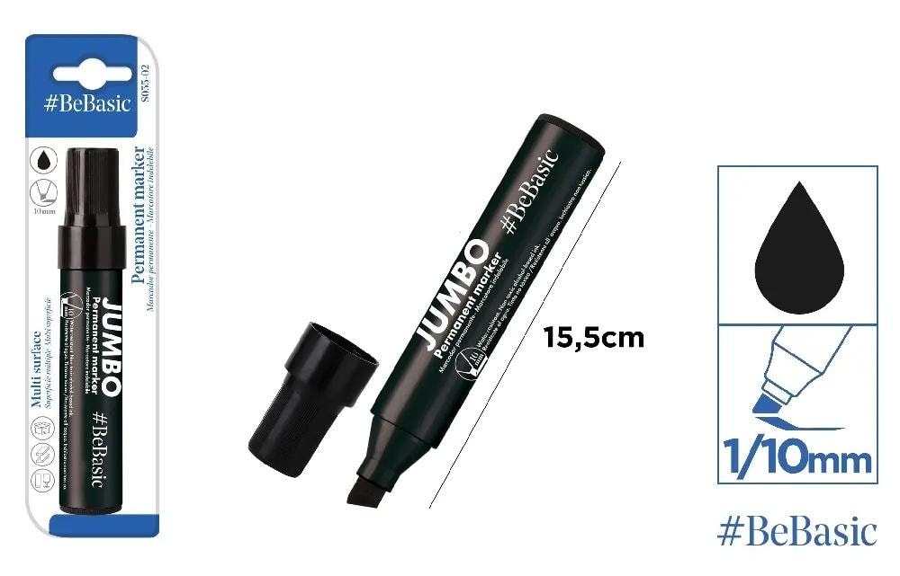 BeBasic Jumbo permanent marker black 1/10mm