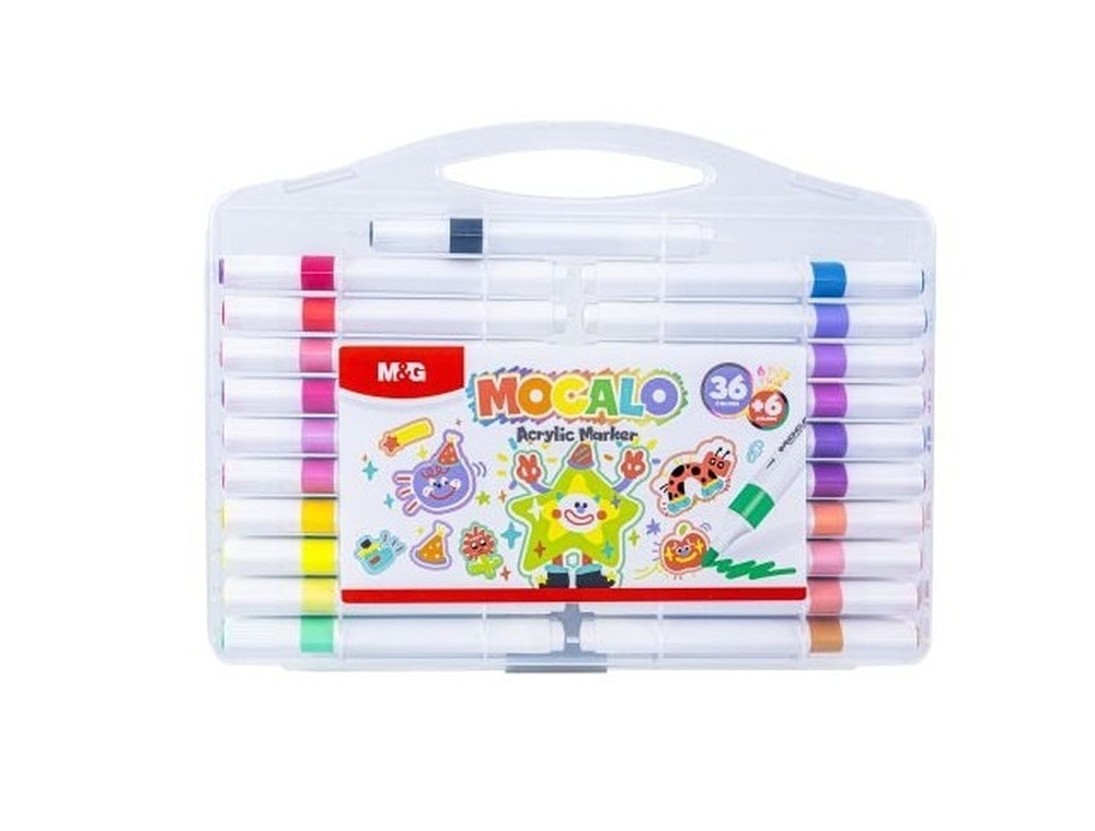 Markery akrylowe Mocalo Ergo MG 36+6 kolorów