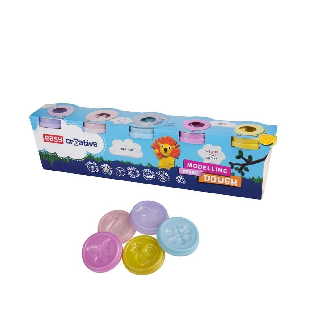 Easy Stationery Plasticine 5 colors - Develop creativity!