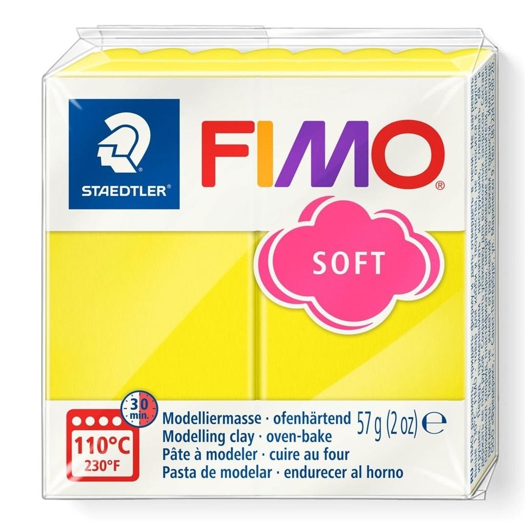 Fimo 57g Lemon-colored Modeling Clay - ideal for modeling