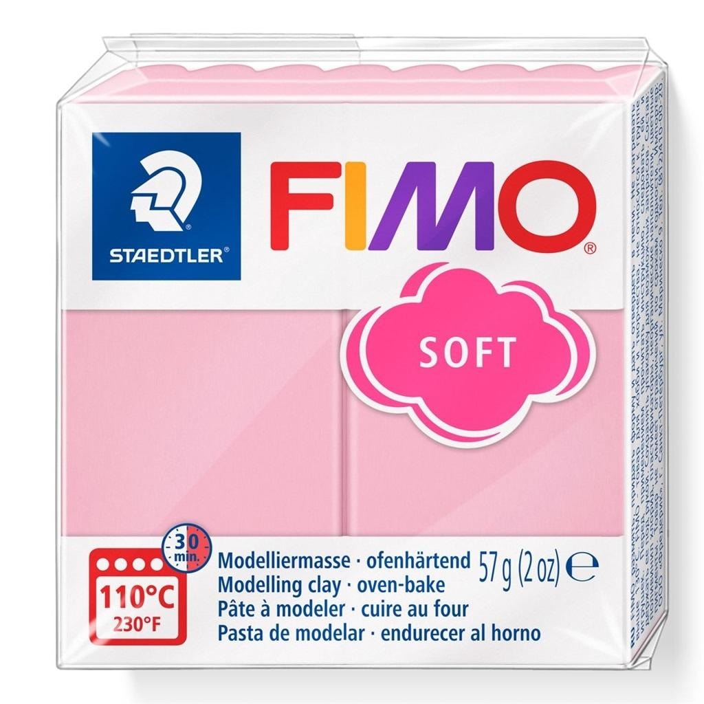 FIMO Soft Pastel Pink - 57g Modelling Clay for Decorations