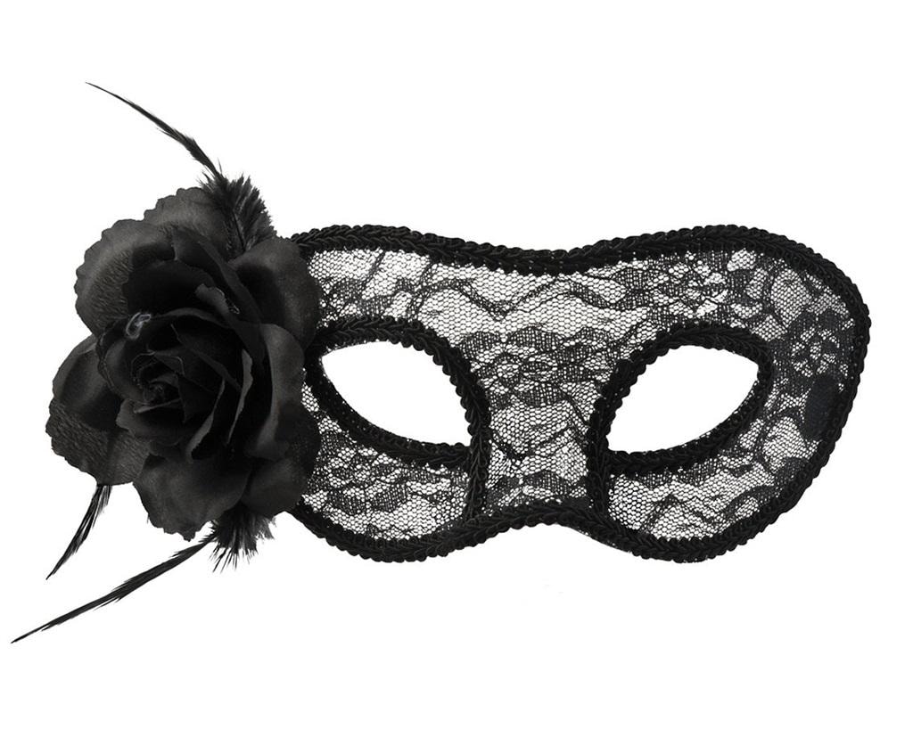 Godan Mystique Openwork Mask black - party accessory