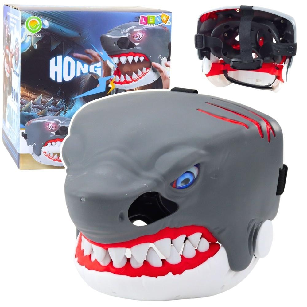 Leantoys Shark mask with sound and light effects