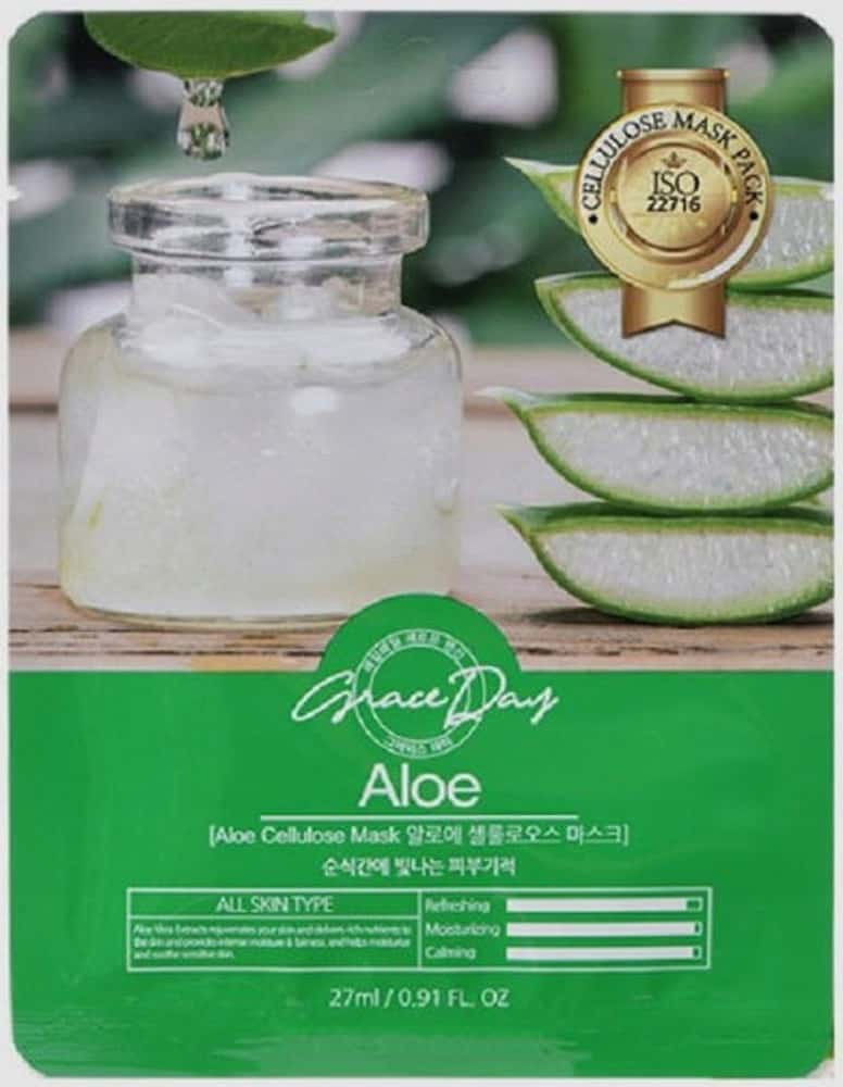 Grace Day Sheet Mask with Aloe - Hydration and soothing for your skin