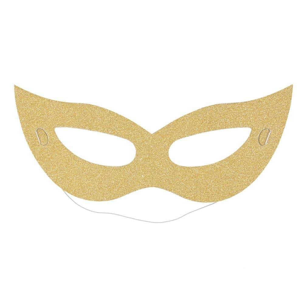 Celebrate! Glitter paper masks - 6 pieces perfect for parties