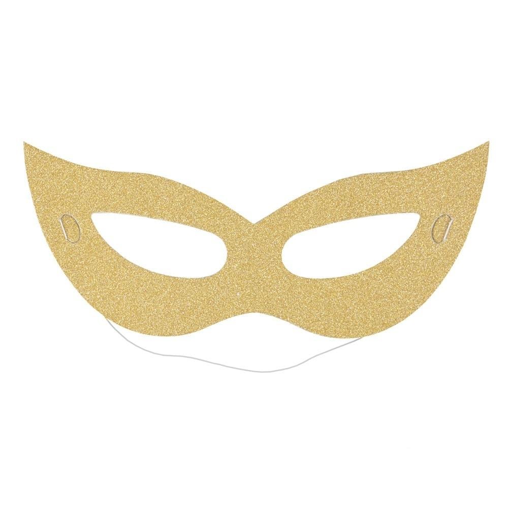 Celebrate! Glitter paper masks - 6 pieces perfect for parties
