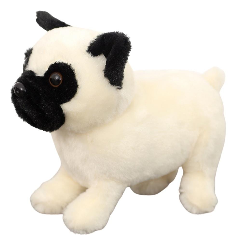 Plush toy Pug dog white 19cm - perfect friend for cuddling