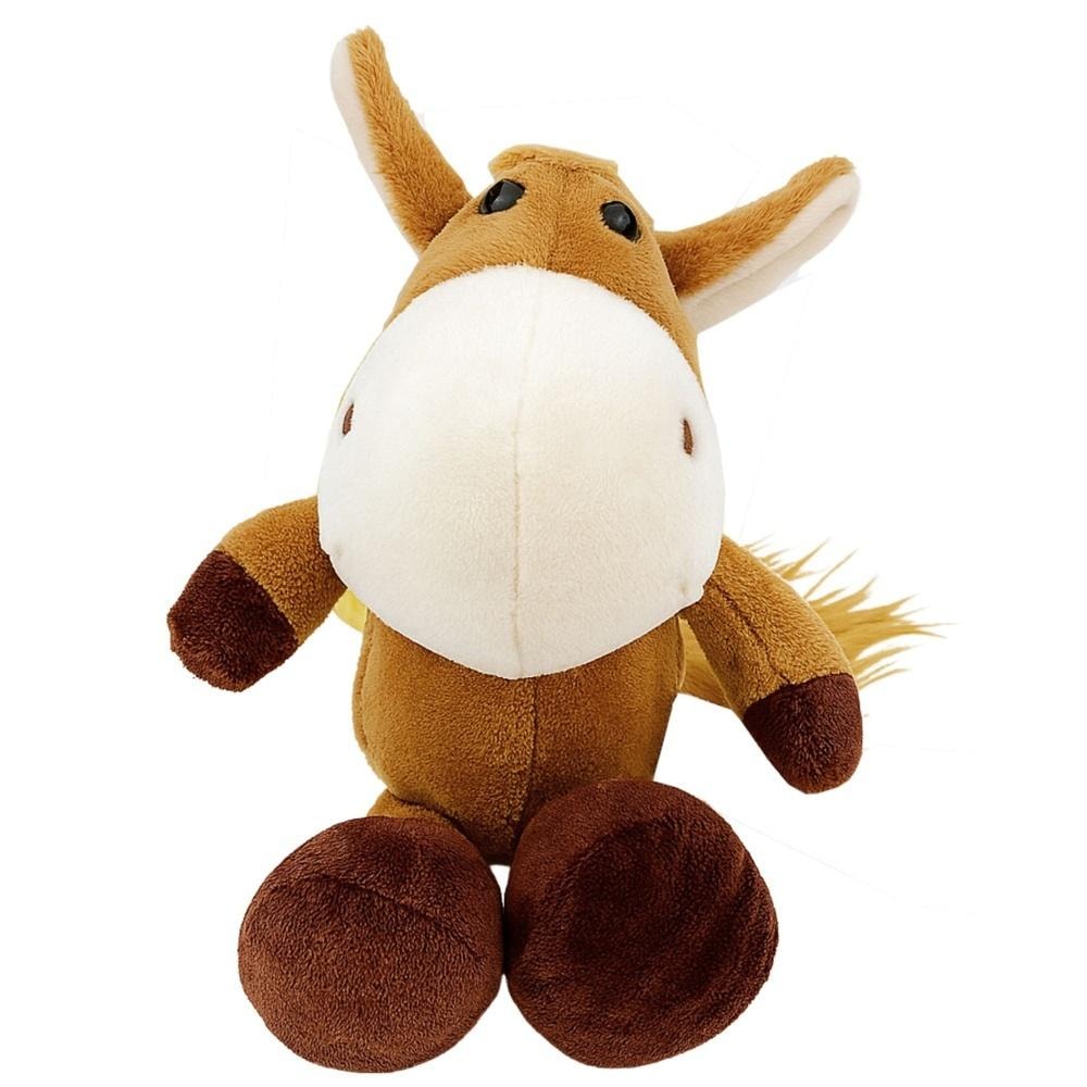 Plush toy horse with suction cup brown - perfect for a child's room