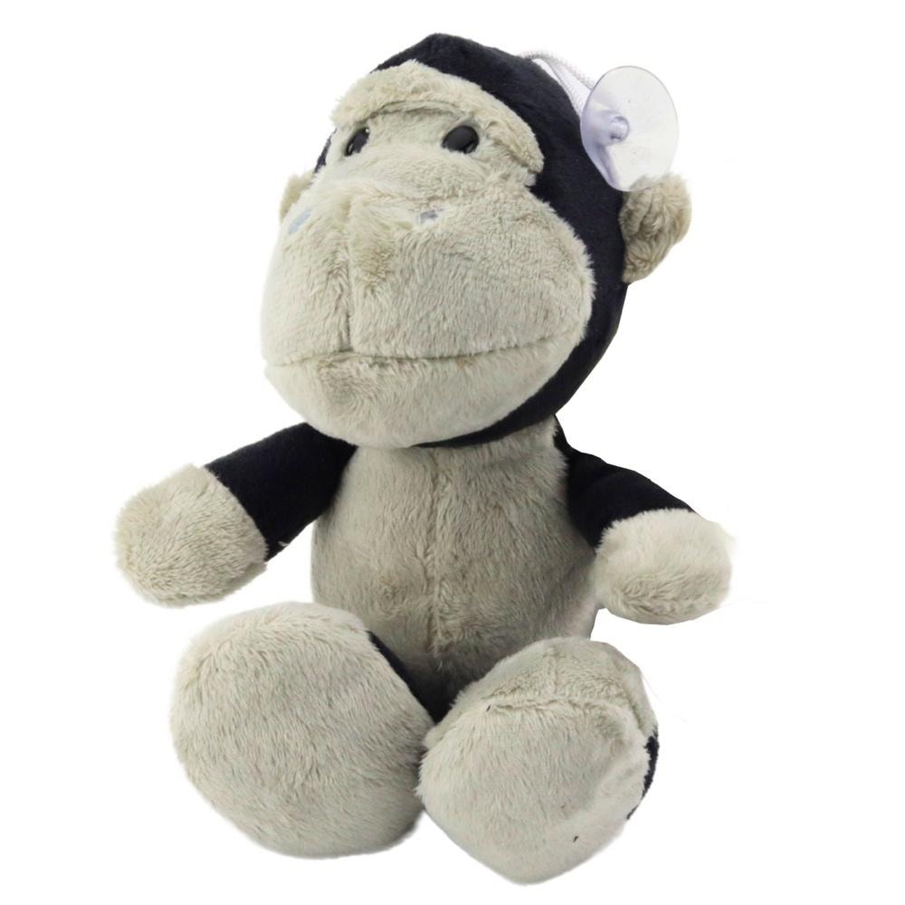 Leantoys Plush monkey with suction cup 16cm - perfect for playing