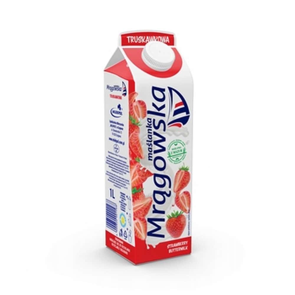 Mrągowo Strawberry Buttermilk 1 kg - refreshing drink for summer