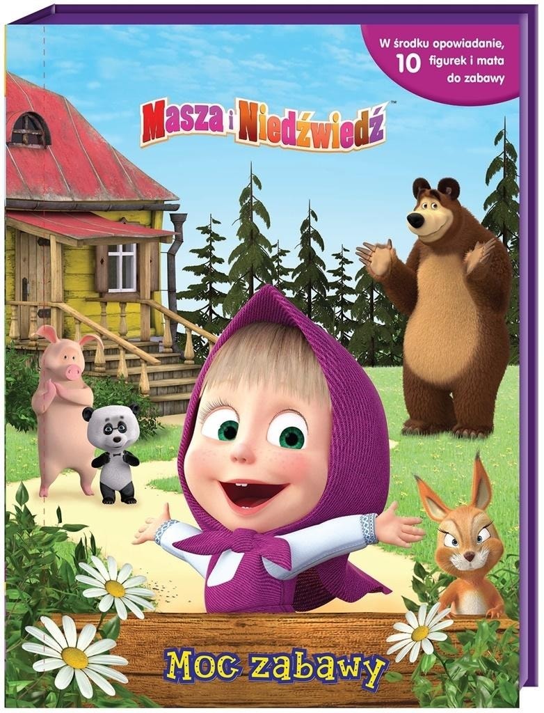 Masha and the Bear. The Power of Play - book with figures for kids