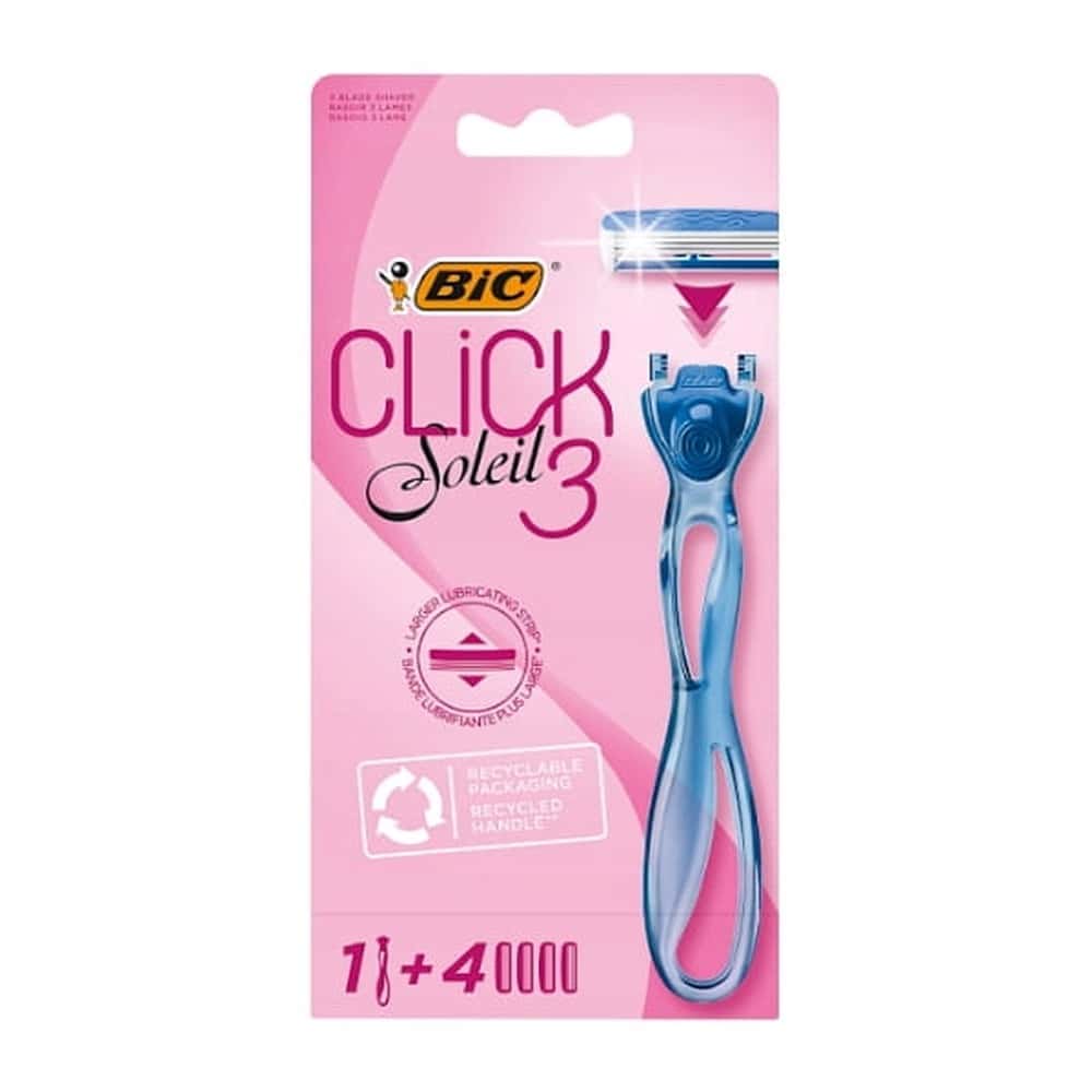 BIC Soleil Click3 - Razor for Women with 4 Cartridges