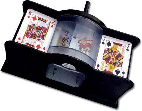 Crank card shuffler - ideal for card game lovers
