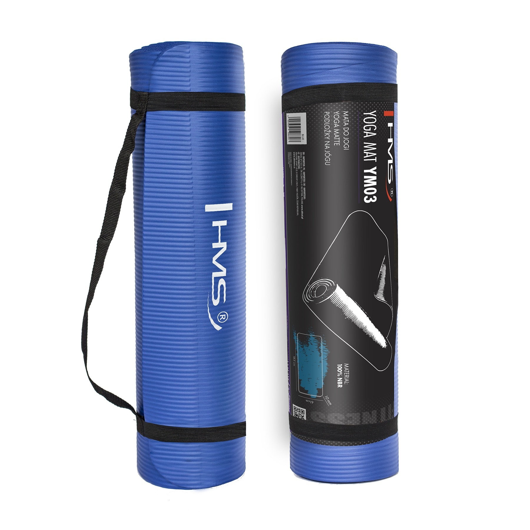 HMS YM03 Blue Yoga Mat - comfort and stability