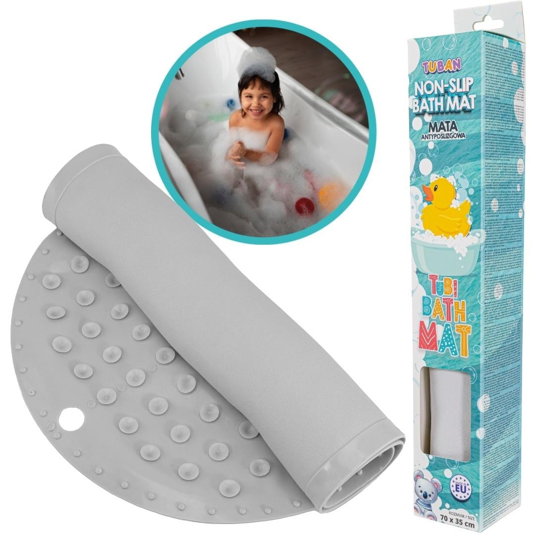 Tubi Bath mat anti-slip gray - safety and comfort in the bathroom