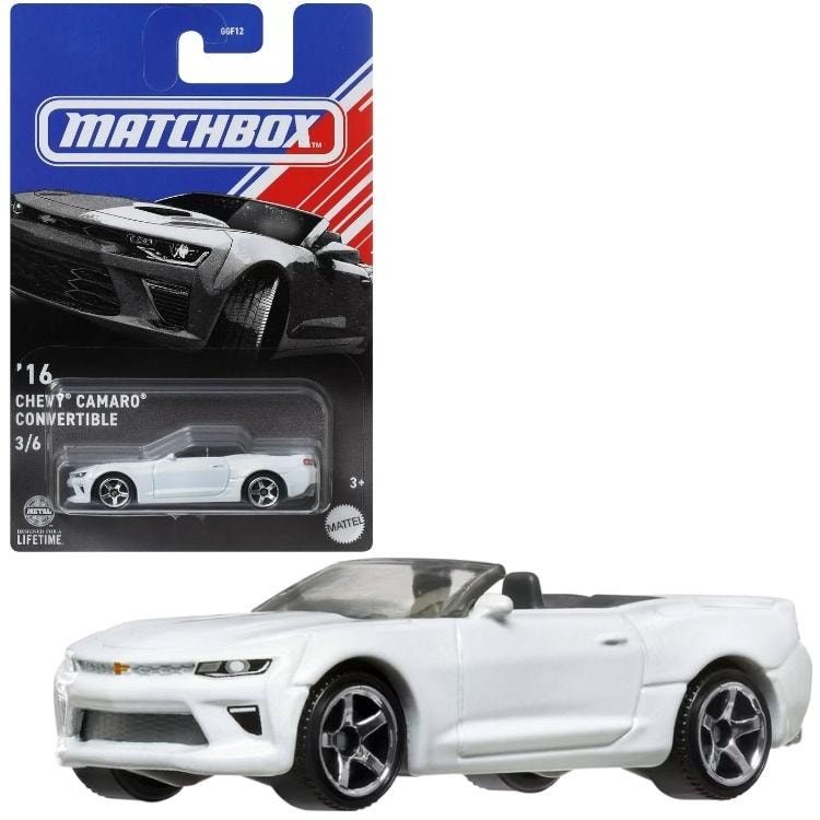Matchbox 2016 Chevy Camaro Convertible - white collectible model