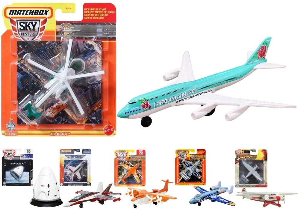 Matchbox Skybusters - Airplane and Helicopter Set for Little Pilots