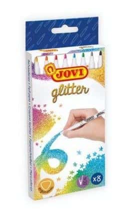 JOVI Glitter markers 8 colors - add sparkle to your projects