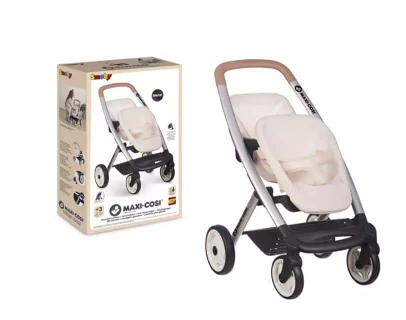 MC&Q Beige twin stroller - perfect for walks