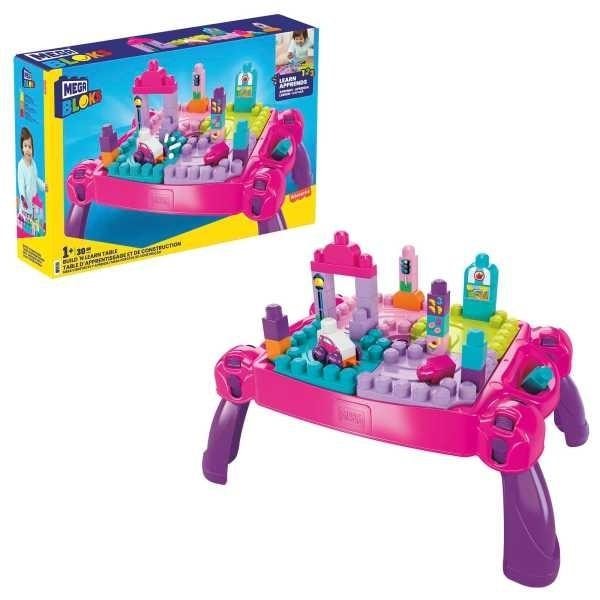 Mega Bloks Build and Learn Table Pink - educational fun for your child