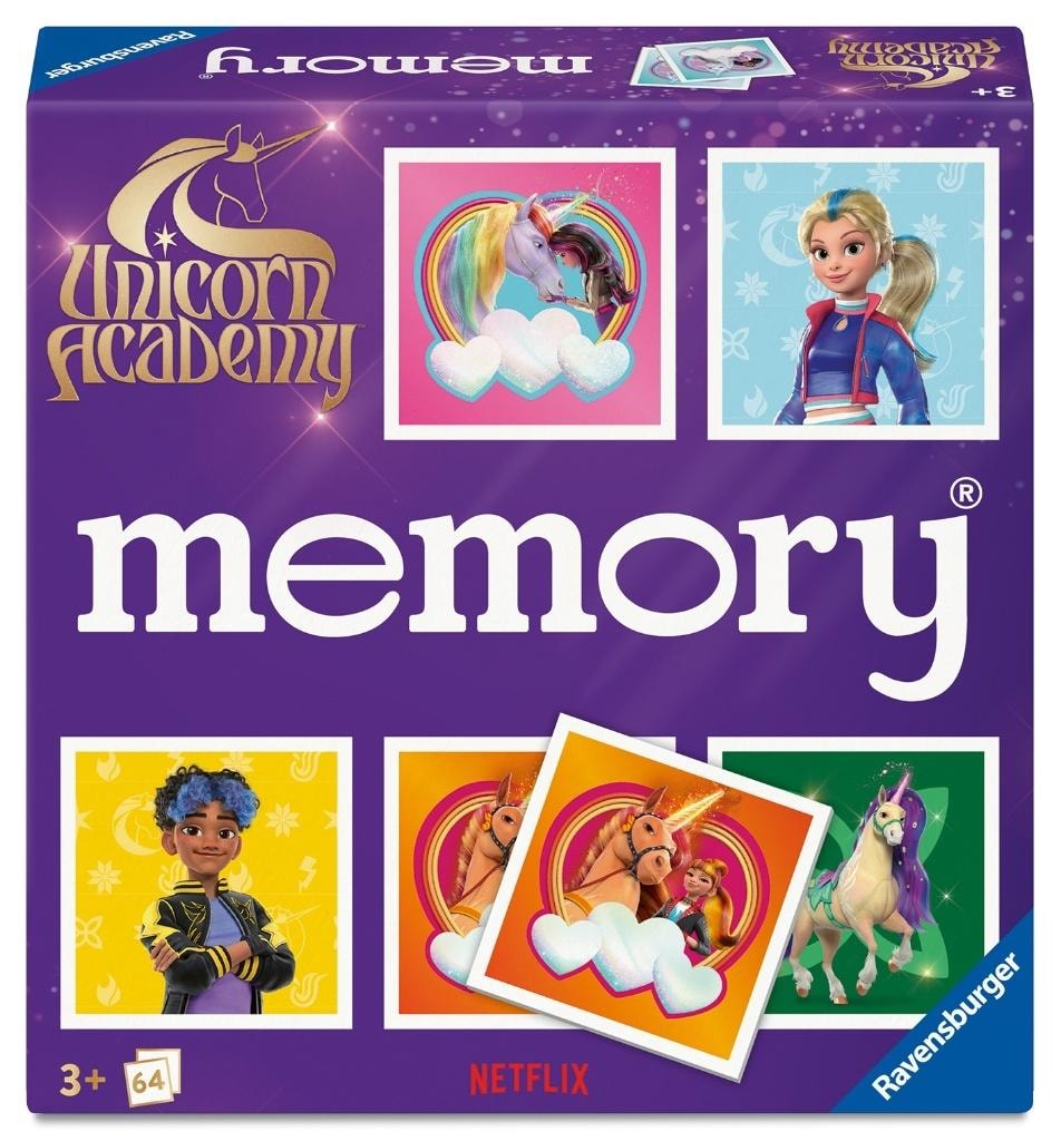 Ravensburger Unicorn Academy - Memory Game for Unicorn Fans