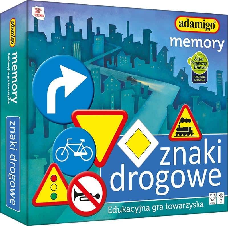 Adamigo Memory Game Road Signs - Educational game for children