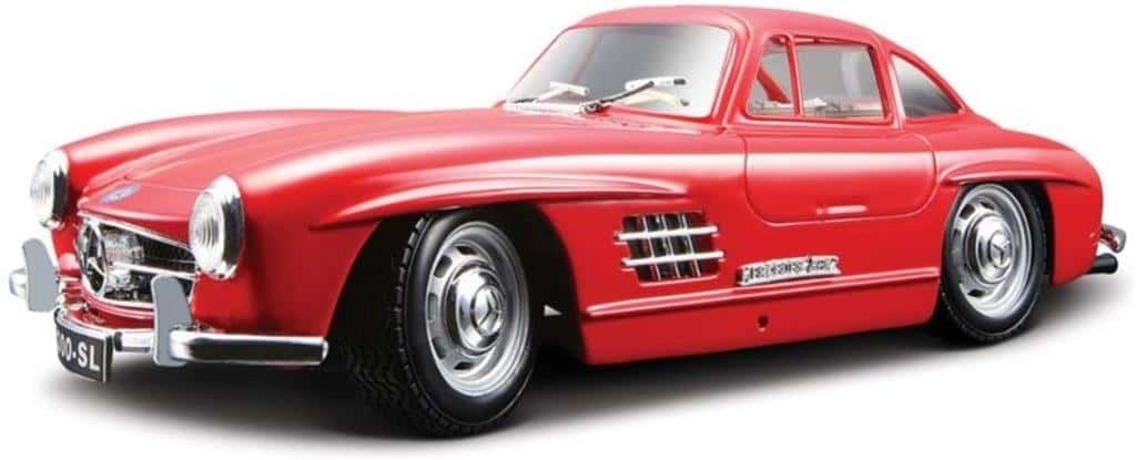 BBURAGO Mercedes Benz 300SL 1954 red model - classic in 1:24 scale